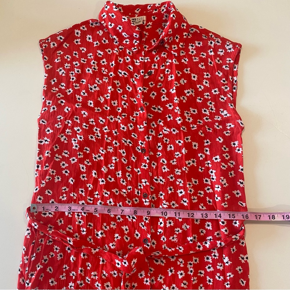 Billabong Red Floral Midi Dress - Picture 9 of 13